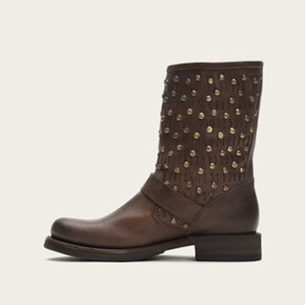 Frye Jenna Cut Stud Short Boot - Picture 2 of 3